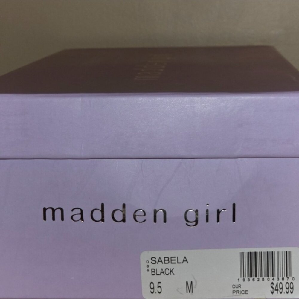 NWT Madden Girl Sabela Slip On Block Heel Tailored Flats/Loafers - Picture 2 of 9